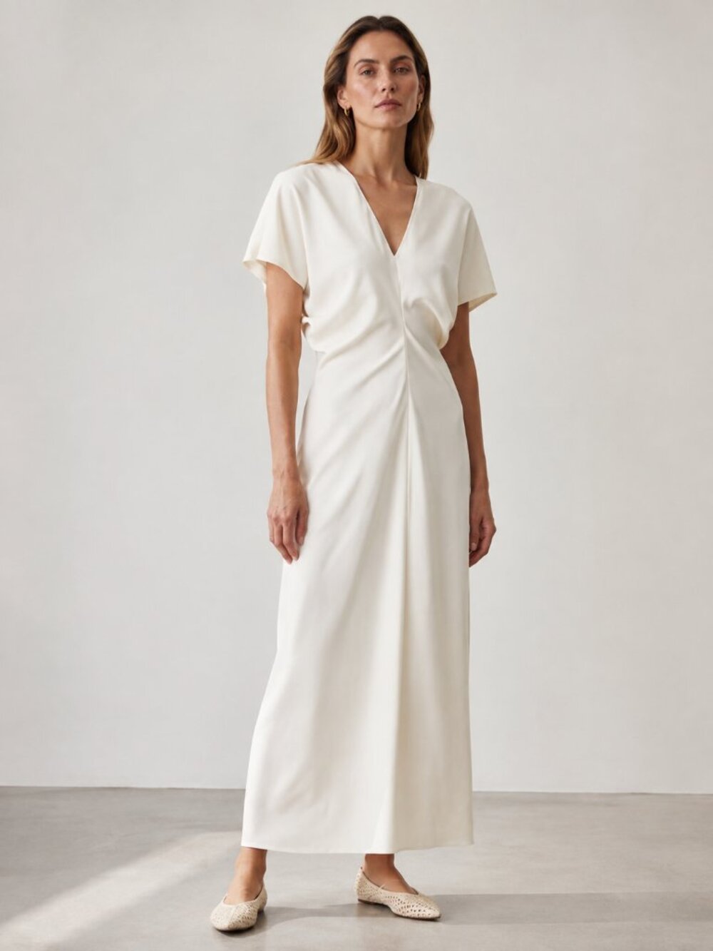 ANINE BING Zadig Maxi Dress Ivory NEW NWT